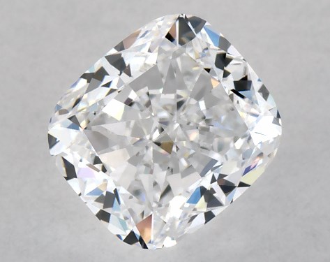 This 1.01 carat cushion modified diamond D color VVS2 clarity has Very Good proportions and a diamond grading report from GIA